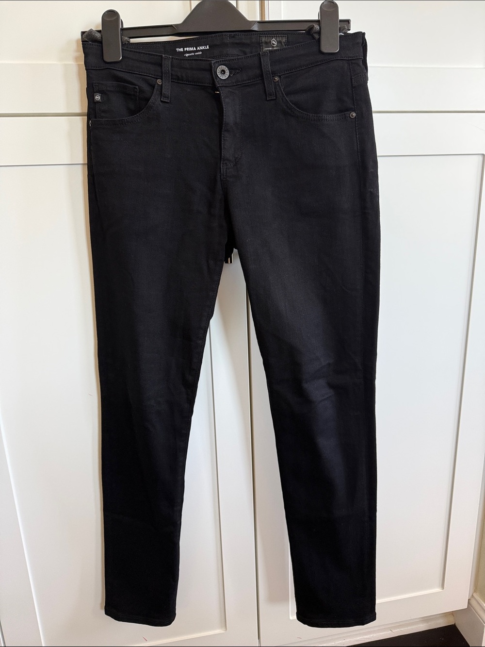 Ag Adriano Goldschmied - The Prima Ankle - Black Jeans with AG Label 27